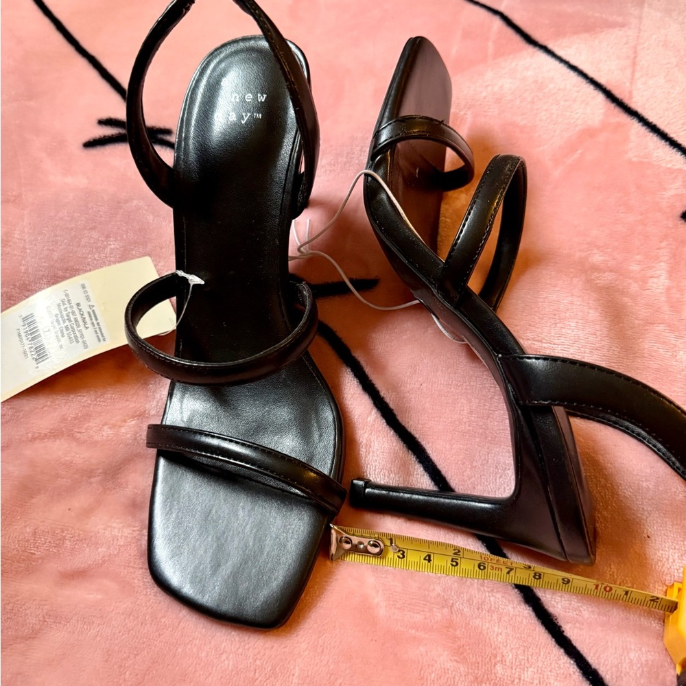 Elegant Black Strappy Heels